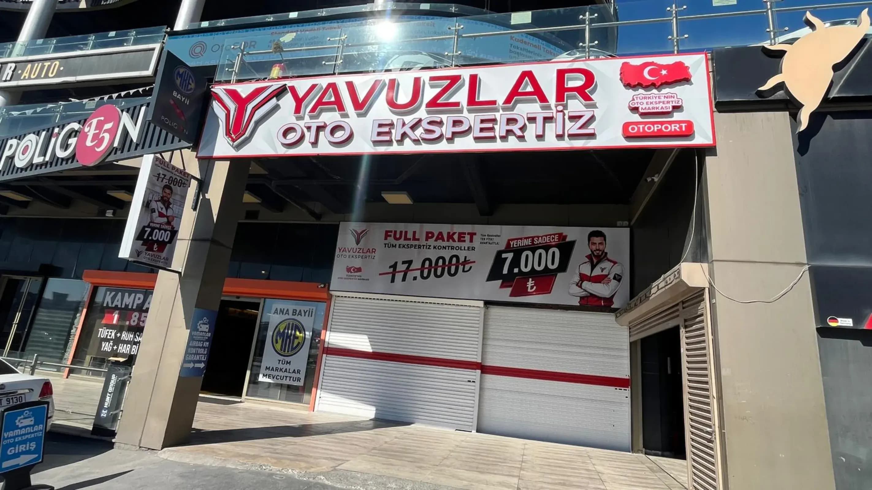 Otoport Oto Ekspertiz — Yavuzlar Otoport istasyonu dış cephe ve tabelası